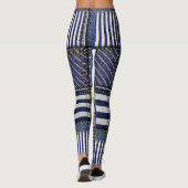Leggings Patchwork Denim bleu (Dos)