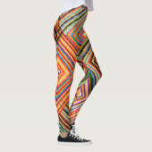 Leggings Patchwork Design avec Carrés aztèques. (Droite)