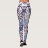 Leggings Patchwork Doodle : Boho Vintage sans joint. (Dos)
