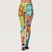 Leggings Patchwork Eclectique : Mélange Motif Diverse (Dos)