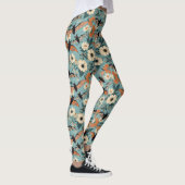 Leggings Patchwork Floral Chauves-Souris et Fleurs d'Hallow (Droite)