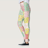 Leggings Patchwork Floral Gingham Pastel Maison de Campagne (Gauche)