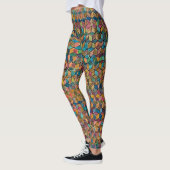Leggings Patchwork géométrique coloré abstrait (Gauche)