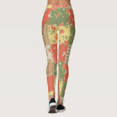 Leggings Patchwork Gingham Floral Aspect Maison de Campagne (Dos)