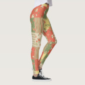 Leggings Patchwork Gingham Floral Aspect Maison de Campagne (Droite)