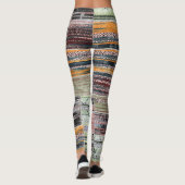 Leggings Patchwork Quilt Collage Impression transparente. (Dos)