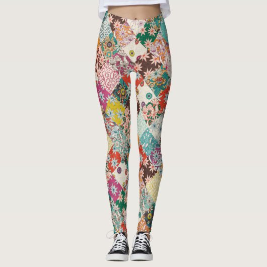 Leggings patchwork sarilmak (Devant)