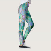 Leggings Patel colors stained glass mosaic pattern (Droite)