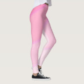 Leggings Pâtel motif à flûte foncé rose (Droite)
