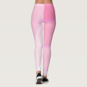 Leggings Pâtel motif à flûte foncé rose (Dos)