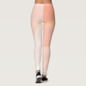Leggings Pâtel motif de wirl ombre Peach (Dos)