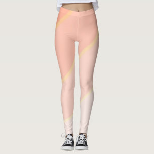 Leggings Pâtel motif de wirl ombre Peach