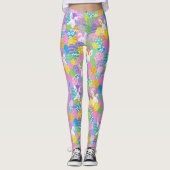 Leggings Pâtes de PÂQUES Oeuf Bunny Yoga Pantalon femmes (Devant)