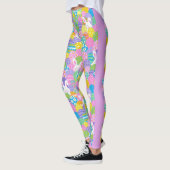Leggings Pâtes de PÂQUES Oeuf Bunny Yoga Pantalon femmes (Gauche)