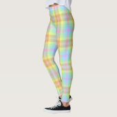 Leggings Pâtes Plaid Pastel Arc-en-ciel (Gauche)
