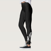 Leggings Patineuse - Version noire Née pour patiner (Gauche)