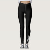 Leggings Patineuse - Version noire Née pour patiner (Devant)