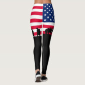 Leggings Patriot USA Soldiers flag (Dos)