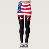 Leggings Patriot USA Soldiers flag (Devant)