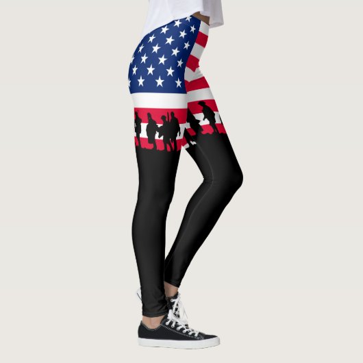 Leggings Patriot USA Soldiers flag (Droite)