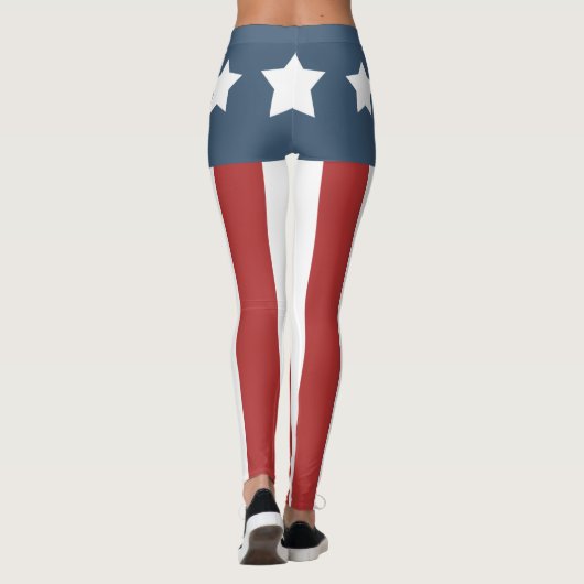 Leggings Patriotique Américain (Dos)