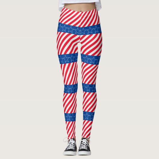 Leggings patriotique américain (Devant)