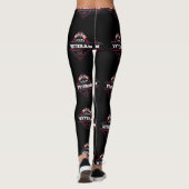 Leggings Patriotique J'aime mon ancien combattant militaire (Dos)