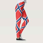 Leggings Patriotique norvégien de drapeau de la Norvège (Droite)