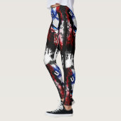Leggings Patriotique Punisher (USA) (Gauche)