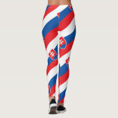 Leggings Patriotique slovaque de drapeau de la Slovaquie (Dos)