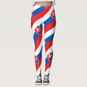 Leggings Patriotique slovaque de drapeau de la Slovaquie