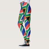 Leggings Patriotique sud-africain de drapeau de l'Afrique (Gauche)