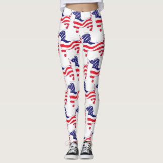 Leggings Patriotique USA Dachshund