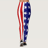 Leggings patriotiques - Drapeau américain Imprimer (Dos)