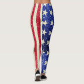 Leggings patriotiques pour femmes, Parties scintil (Dos)