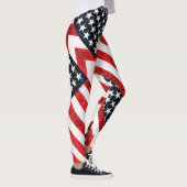 leggings patriotiques rouge blanc et bleu (Droite)