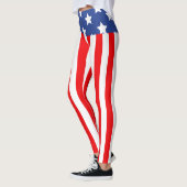 Leggings patriotiques taille haute (Gauche)