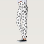 Leggings Patrouilles de Doodle, Paws de Chien, Paws Noirs (Gauche)