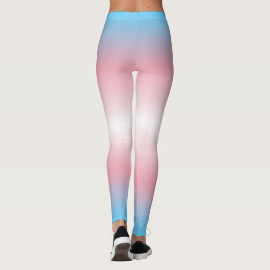 Leggings Patten Gradient Pride : Trans (Dos)