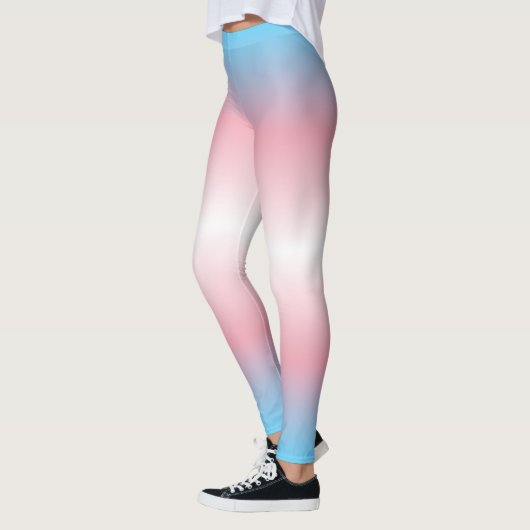 Leggings Patten Gradient Pride : Trans (Gauche)