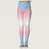 Leggings Patten Gradient Pride : Trans (Devant)