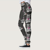 Leggings Patter les yoga poses | Yoga seamless pattern 19 (Gauche)