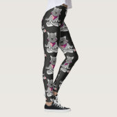 Leggings Patter les yoga poses | Yoga seamless pattern 19 (Droite)