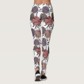 Leggings Patter les yoga poses | Yoga seamless pattern 22 (Dos)