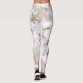 Leggings Pattern de Chic White Gold Foil (Dos)