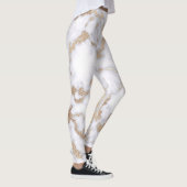 Leggings Pattern de Chic White Gold Foil (Droite)