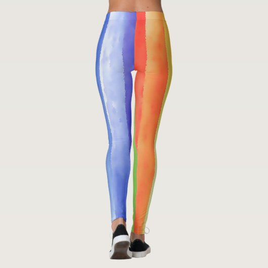 Leggings Pattern de Vertical Rainbow | (Dos)