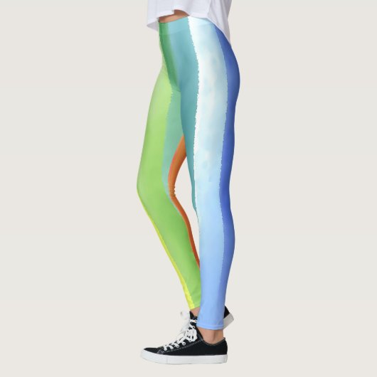 Leggings Pattern de Vertical Rainbow | (Gauche)