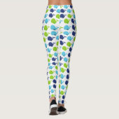 Leggings Pattern of Whales, Cute Whales, Sea Animals (Dos)