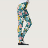 Leggings Pattern tropical hibiscus (Droite)